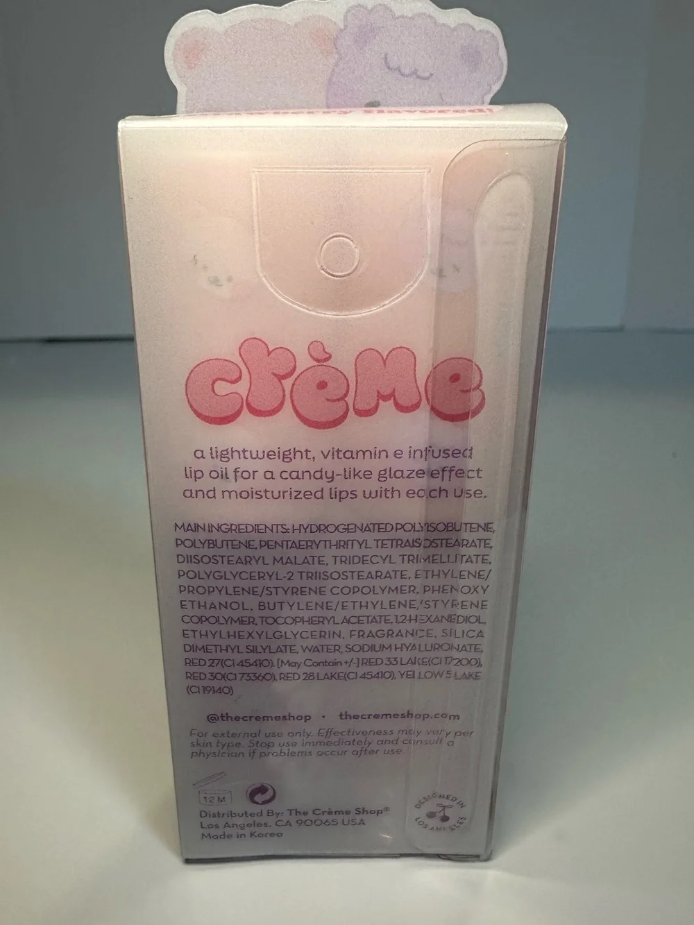 The Crème Shop New Boba Bears High Shine Tinted Lip Oil Duo